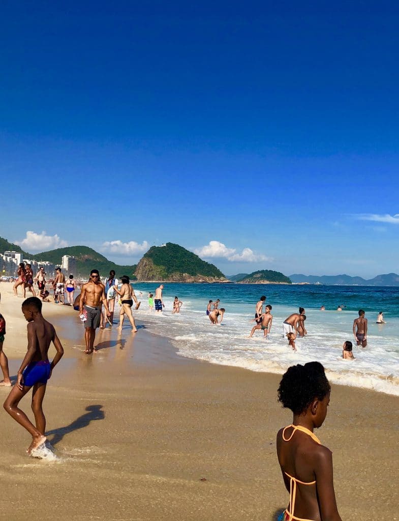 Copacabana Beach in Rio de Janeiro, Brazil