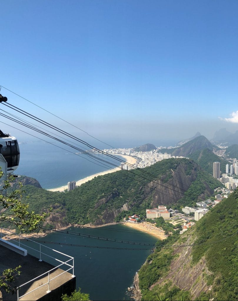 View from the Top of Sugarloaf Mountain in Rio de Janeiro, Brazil