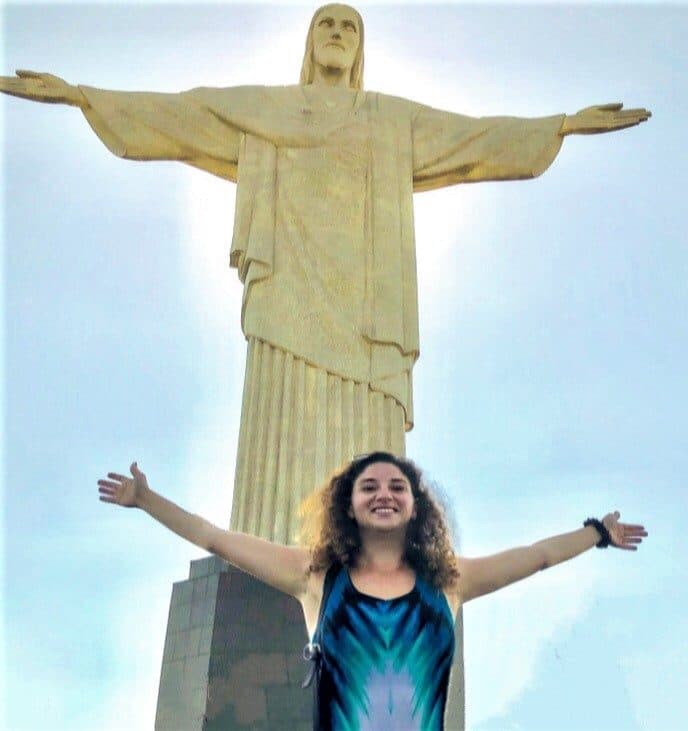 Me with Christ the Redeemer in Rio de Janeiro, Brazil