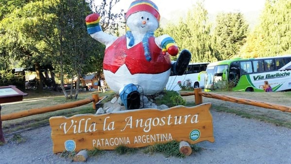 Villa de Angostura on Route 40 in Patagonia