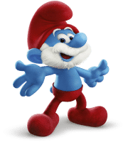 Papa Smurf from the Smurfs