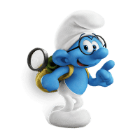Clumsy Smurf from the Smurfs