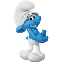 Clumsy Smurf from the Smurfs