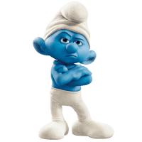 Grouchy Smurf from the Smurfs