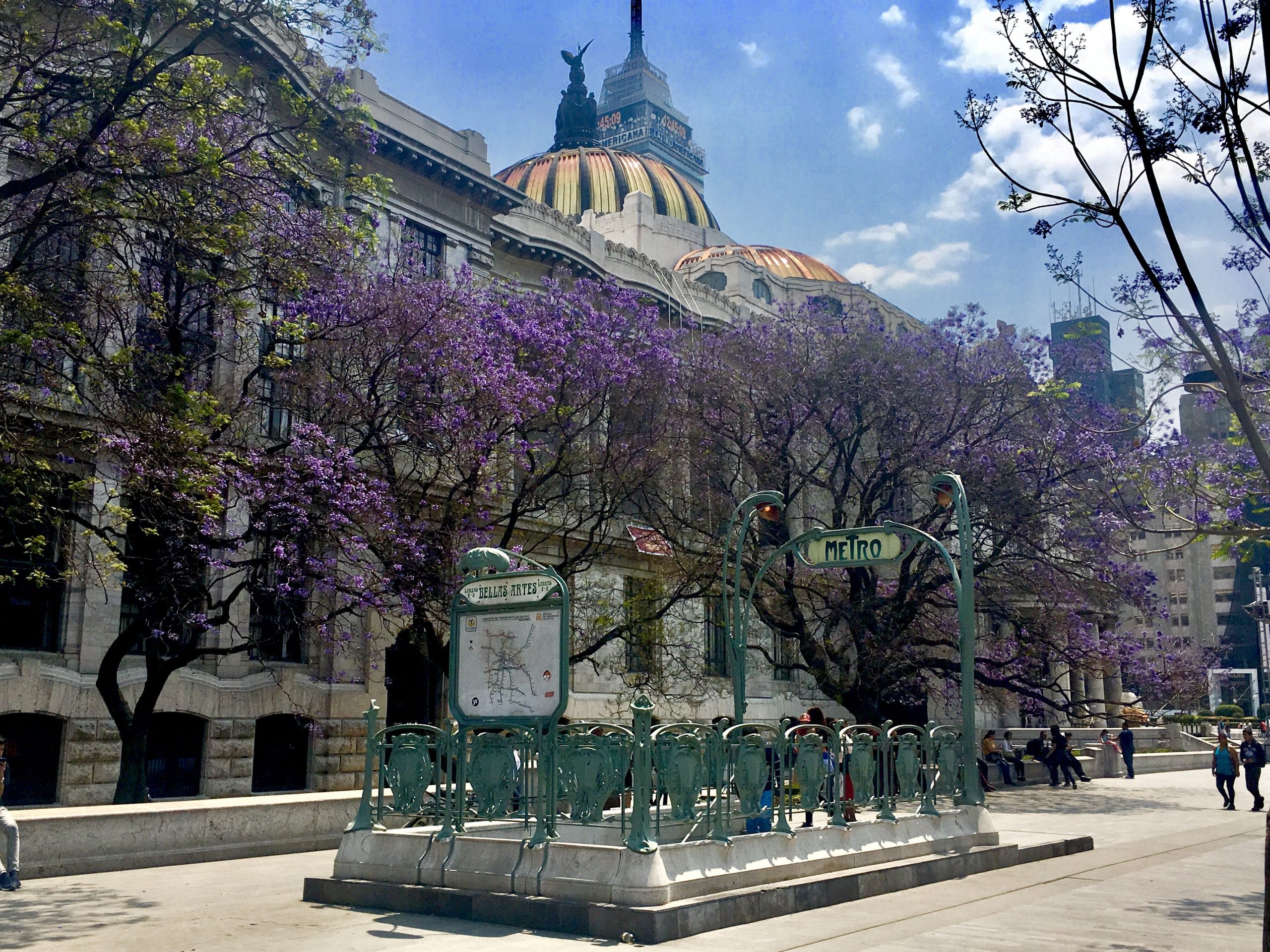 Back of Palacio de Bellas Artes Mexico City
